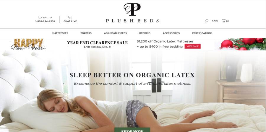 PlushBeds Mattress sleep better on organic Latex